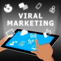 Image showing Viral Marketing Showing Social Media 3d Illustration