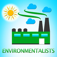 Image showing Environmentalists Factory Means Eco Friendly 3d Illustration