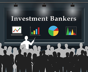 Image showing Investment Bankers Shows Banking Investor 3d Illustration