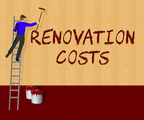 Image showing Renovation Costs Shows House Remodeler 3d Illustration