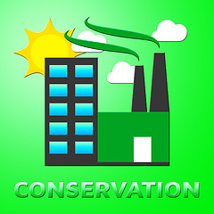 Image showing Conserve Factory Shows Natural Preservation 3d Illustration