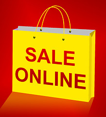 Image showing Sale Online Displays Internet Promo 3d Illustration