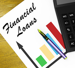 Image showing Financial Loans Showing Bank Credit 3d Illustration