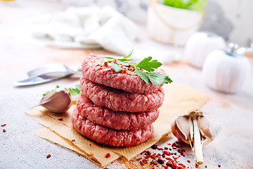 Image showing cutlets for burger