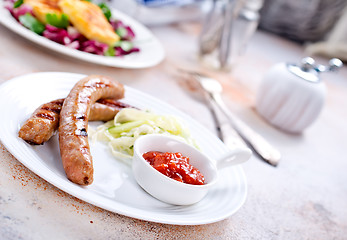 Image showing sausages