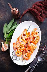 Image showing fried shrimps 