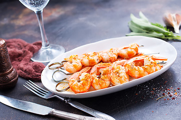 Image showing fried shrimps 