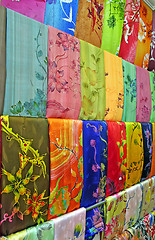 Image showing Traditional asian fabrics