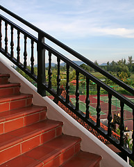 Image showing Outdoor stairs