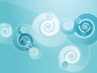 Image showing Swirly spiral background