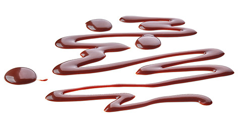 Image showing chocolate sauce on white background