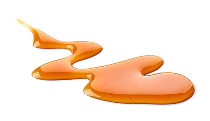 Image showing caramel sauce on white background