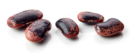 Image showing colorful beans on white background