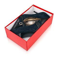 Image showing Woman shoes in box