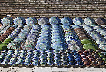 Image showing Ceramic dishware, Uzbekistan