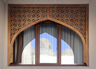 Image showing Typical open-work window, Uzbekistan