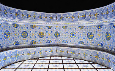 Image showing Wall painting of Kok Gumbaz mosque, Uzbekistan