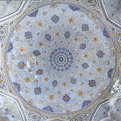 Image showing Dome decoration of Kok Gumbaz mosque, Uzbekistan