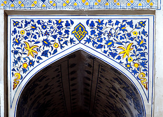 Image showing Wall painting of Kok Gumbaz mosque, Uzbekistan