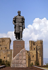 Image showing Statue of Timur in Shahrisabz, Uzbekistan