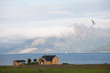 Image showing lonely yellow house