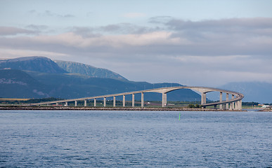 Image showing bridge above a fjord