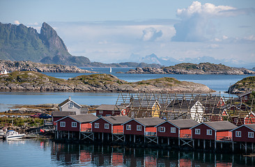 Image showing Norwegian fishing houses