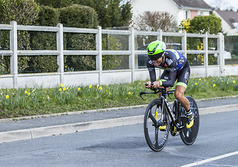 Image showing The Cyclist Steven Tronet - Paris-Nice 2016 