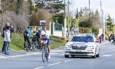 Image showing The Cyclist Jonas van Genechten - Paris-Nice 2016