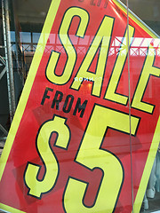 Image showing Retail sale sign