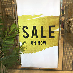 Image showing Sale signage in shopfront window