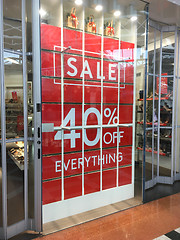 Image showing Christmas and Boxing day sales sign