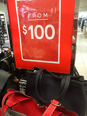 Image showing Sale on Ladies handbags