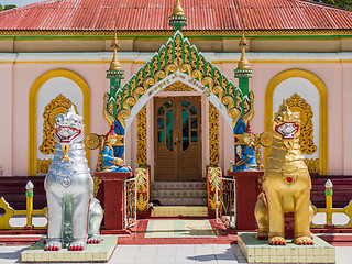 Image showing The Shwe Sayan Pagoda in Dala, Myanmar