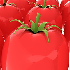 Image showing tomato. 3d illustration