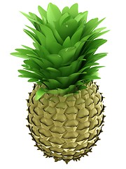 Image showing pineapple.3d illustration