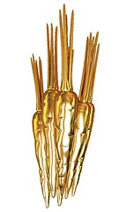 Image showing Gold Carrots. 3d illustration