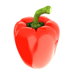 Image showing Red bulgarian pepper. 3d illustration