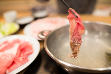 Image showing Japanese Food with steam