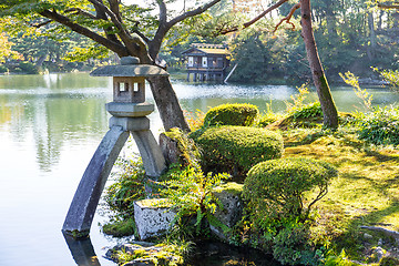 Image showing Beautiful garden in Kanazawa City