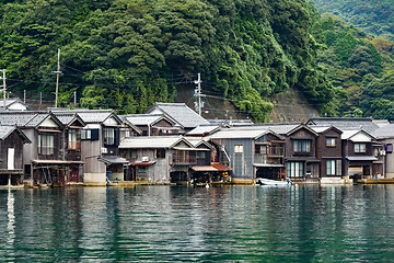 Image showing Traditional Japanese Water House of Ine Cho