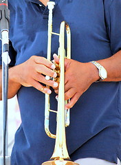 Image showing Male jazz musician.