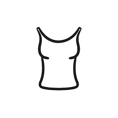 Image showing Singlet sketch icon.
