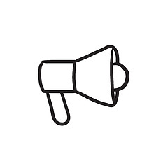Image showing Megaphone sketch icon.