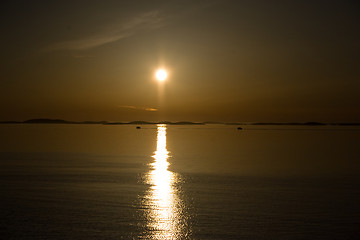 Image showing Midnight sun