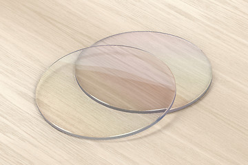 Image showing Pair of eyeglasses lens