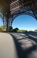 Image showing Eiffel tower view inside