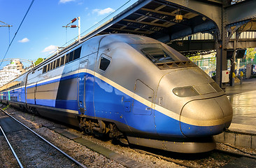 Image showing Modern speed passenger train