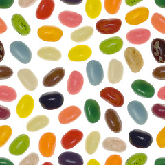 Image showing Seamless pattern of assorted jelly beans