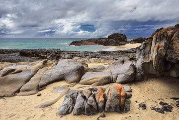 Image showing Rocky beach on the south coast NSW